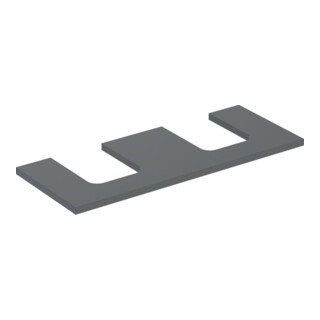 Geberit Waschtisch-Platte One 120x3x47cm, lava/lackiert m, AS 2-fach