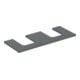 Geberit Waschtisch-Platte One 120x3x47cm, lava/lackiert m, AS 2-fach-1