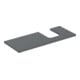Geberit Waschtisch-Platte One 120x3x47cm, lava/lackiert ma, Ausschn re-1