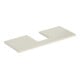 Geberit Waschtisch-Platte One 120x3x47cm, sand-grau/l hg, Ausschn mit.-1