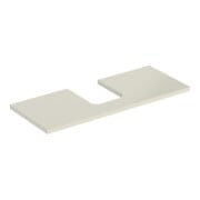 Geberit Waschtisch-Platte One 120x3x47cm, sand-grau/l hg, Ausschn mit.