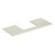 Geberit Waschtisch-Platte One 120x3x47cm, sand-grau/l hg, Ausschn mit.-1