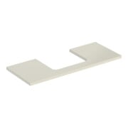 Geberit Waschtisch-Platte One 120x3x47cm, sand-grau/l hg, Ausschn mit.