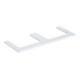 Geberit Waschtisch-Platte One 120x3x47cm, w/l hochgl., Ausschn 2-fach-1