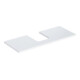 Geberit Waschtisch-Platte One 120x3x47cm, w/l hochgl., Ausschn mit.-1