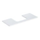 Geberit Waschtisch-Platte One 120x3x47cm, w/l hochgl., Ausschn mit.-1