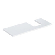 Geberit Waschtisch-Platte One 120x3x47cm, w/lack. hochgl., Ausschn re