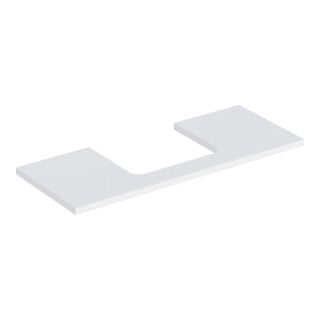 Geberit Waschtisch-Platte One 120x3x47cm, w/lack. ma, Ausschn mittig