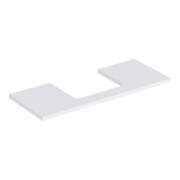 Geberit Waschtisch-Platte One 120x3x47cm, w/lack. ma, Ausschn mittig