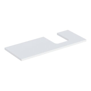 Geberit Waschtisch-Platte One 120x3x47cm, w/lack. ma, Ausschn rechts