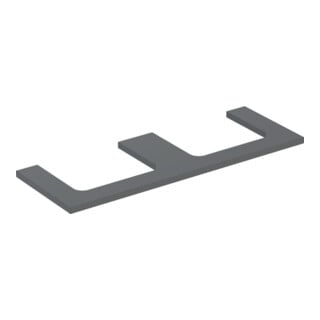 Geberit Waschtisch-Platte One 135x3x47cm, lava/lackiert m, AS 2-fach