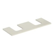 Geberit Waschtisch-Platte One 135x3x47cm, sand-grau/l hg, AS 2-fach