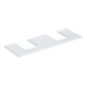 Geberit Waschtisch-Platte One 135x3x47cm, w/l hochgl., Ausschn 2-fach-1