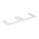 Geberit Waschtisch-Platte One 135x3x47cm, w/l hochgl., Ausschn 2-fach-1
