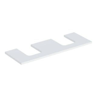Geberit Waschtisch-Platte One 135x3x47cm, w/lack. ma, Ausschn zweifach