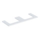 Geberit Waschtisch-Platte One 135x3x47cm, w/lack. ma, Ausschn zweifach-1