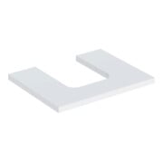 Geberit Waschtisch-Platte One 60x3x47cm, w/lack. ma, Ausschnitt mittig