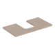 Geberit Waschtisch-Platte One 75x3x47cm, Eiche/Mela Holz, Ausschn mit.-1