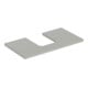 Geberit Waschtisch-Platte One 75x3x47cm, greige/lackiert m, AS mit.-1
