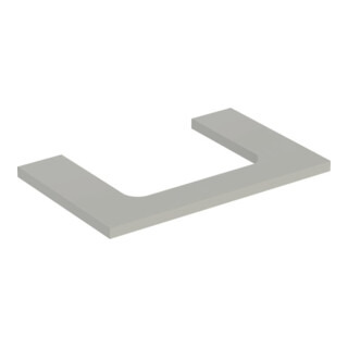 Geberit Waschtisch-Platte One 75x3x47cm, greige/lackiert m, AS mit.
