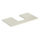 Geberit Waschtisch-Platte One 75x3x47cm, sand-grau/l hg, Ausschn mit.-1