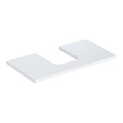 Geberit Waschtisch-Platte One 75x3x47cm, w/lack. hochgl., Ausschn mit.