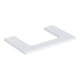 Geberit Waschtisch-Platte One 75x3x47cm, w/lack. ma, Ausschnitt mittig-1