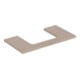 Geberit Waschtisch-Platte One 90x3x47cm, Eiche/Mela Holz, Ausschn mit.-1