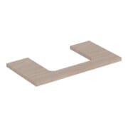 Geberit Waschtisch-Platte One 90x3x47cm, Eiche/Mela Holz, Ausschn mit.