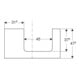 Geberit Waschtisch-Platte One 90x3x47cm, Eiche/Mela Holz, Ausschn re