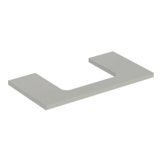 Geberit Waschtisch-Platte One 90x3x47cm, greige/lackiert m, AS mit.