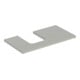 Geberit Waschtisch-Platte One 90x3x47cm, greige/lackiert m, Ausschn li-1