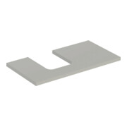 Geberit Waschtisch-Platte One 90x3x47cm, greige/lackiert m, Ausschn li