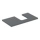 Geberit Waschtisch-Platte One 90x3x47cm, lava/lackiert ma, Ausschn re-1