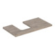 Geberit Waschtisch-Platte One 90x3x47cm, N hick./Mela Holz, Ausschn li-1