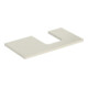 Geberit Waschtisch-Platte One 90x3x47cm, sand-grau/l hg, Ausschn re-1