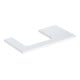 Geberit Waschtisch-Platte One 90x3x47cm, w/lack. hochgl., Ausschn li-1