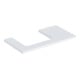 Geberit Waschtisch-Platte One 90x3x47cm, w/lack. ma, Ausschnitt links-1