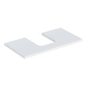 Geberit Waschtisch-Platte One 90x3x47cm, w/lack. ma, Ausschnitt mittig