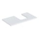 Geberit Waschtisch-Platte One 90x3x47cm, w/lack. ma, Ausschnitt rechts-1