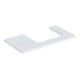 Geberit Waschtisch-Platte One 90x3x47cm, w/lack. ma, Ausschnitt rechts-1