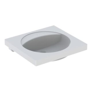 Geberit Waschtisch Preciosa 60x55cm, w, o Hahnl., o. ÜL, m Ablagefl.