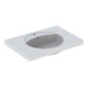 Geberit Waschtisch Preciosa 80x55cm, w, m Hahnl., m ÜL, m Ablagefl.-1