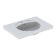 Geberit Waschtisch Preciosa 80x55cm, w, m Hahnl., m ÜL, m Ablagefl.