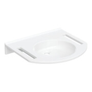 Geberit Waschtisch Publica 60x55cm, o HL, o Ü, m Auss, BF, w-a
