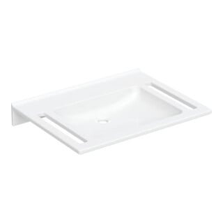 Geberit Waschtisch Publica 70x55cm, o HL, o Ü, m Auss, BF, w-a