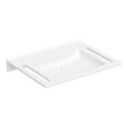 Geberit Waschtisch Publica 70x55cm, o HL, o Ü, m Auss, BF, w-a