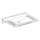 Geberit Waschtisch Publica 70x55cm, o HL, o Ü, m Auss, BF, w-a-2