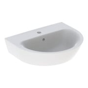 Geberit Waschtisch Renova 55x45cm, we., mit Hahnloch, mit Überlauf