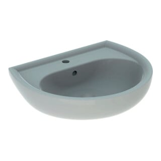 Geberit Waschtisch Renova 60x49cm, perg., m Hahnloch, mit Überlauf